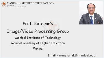 Image/Video Processing using Deep Learning | Manipal Institute of Technology| Manipal