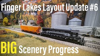 BIG Scenery Progress |  Finger Lakes Railway Layout Update #6