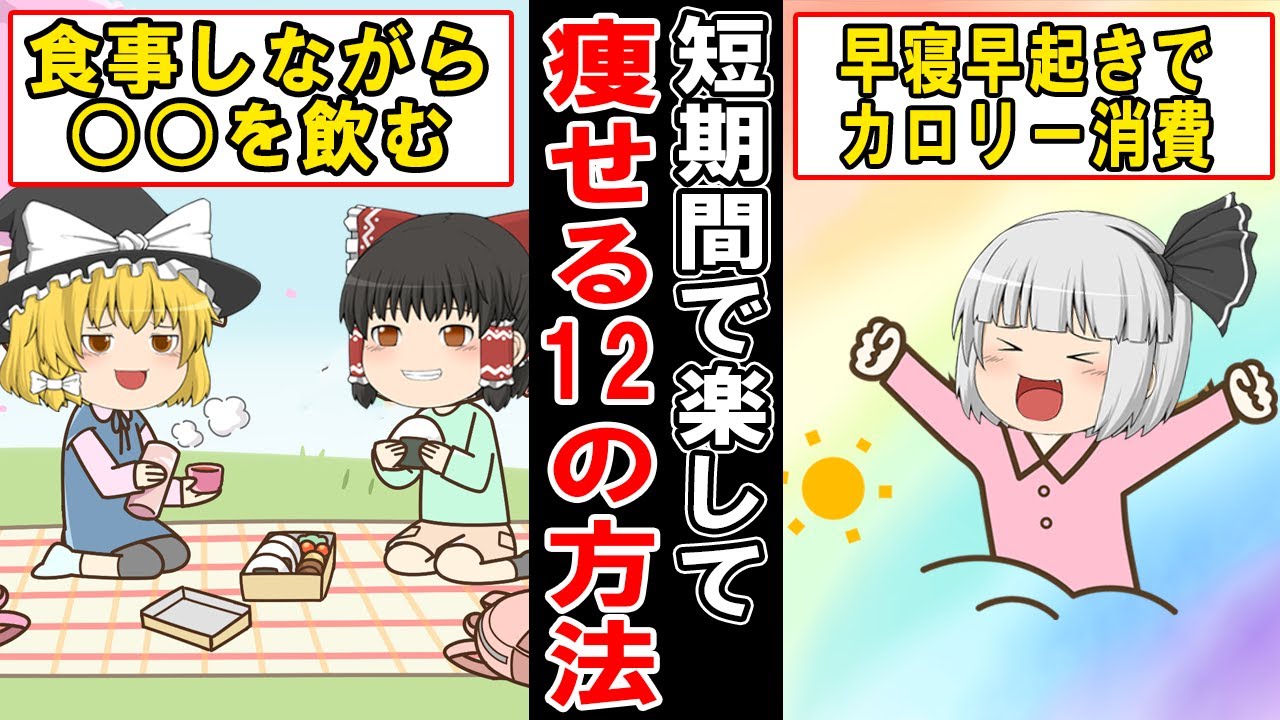 今日からできる短期間で楽々痩せる12の方法【ゆっくり解説】