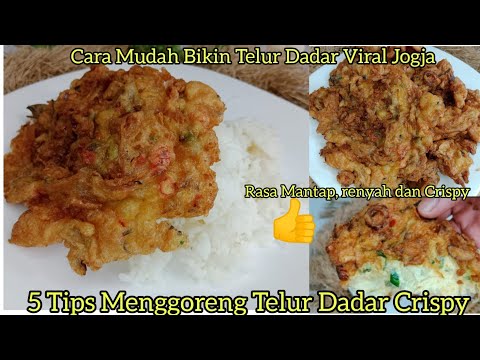 Resep Dijamin Banyak Yang Suka!!Cocok Untuk Menu Simple Ketika Sahur Atau Berbuka Puasa/Telur Dadar Crispy Yang Bergizi