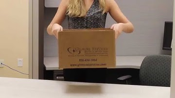 How To Assemble a Records Storage Box