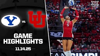 #23 BYU vs. Utah Highlights (11.14.25) | 2025 Big 12 Volleyball