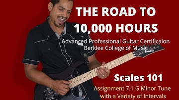 Berklee Scales 101 Assignment 7.1 G Minor Tune with a Variety of Intervals