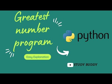Larger of Two numbers  in PYTHON
