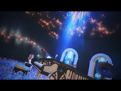 FF14 ハウジングHOUSING 花鳥星月 - YouTube