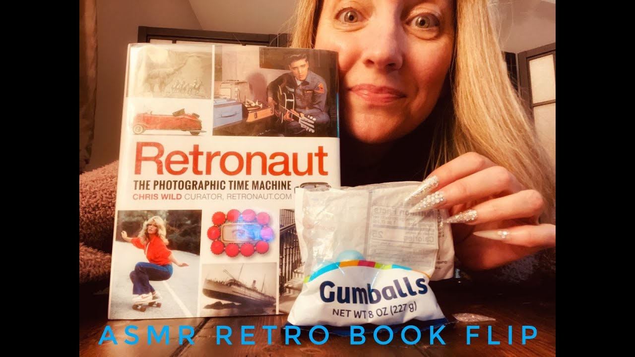 Gum Chewing Page Turning ASMR Retro Book Flip