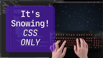 ASMR Coding - Snow Effect (CSS & HTML Only) - No Talking