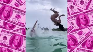 Dixie Does A Cool Water Back Flip