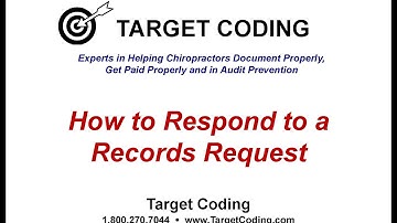 Target Coding Chiropractic Records Request