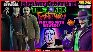 FORTNITE LIVE #1 Commentary | HORROR SKINS ONLY | Parents n Kiddos Welcome FREE JASON SKIN