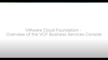 Overview of the VCF Business Services Console