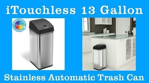 Best Selling Highest Rated iTouchless 13 Gallon Stainless Steel Automatic Trash Can on Amazon com