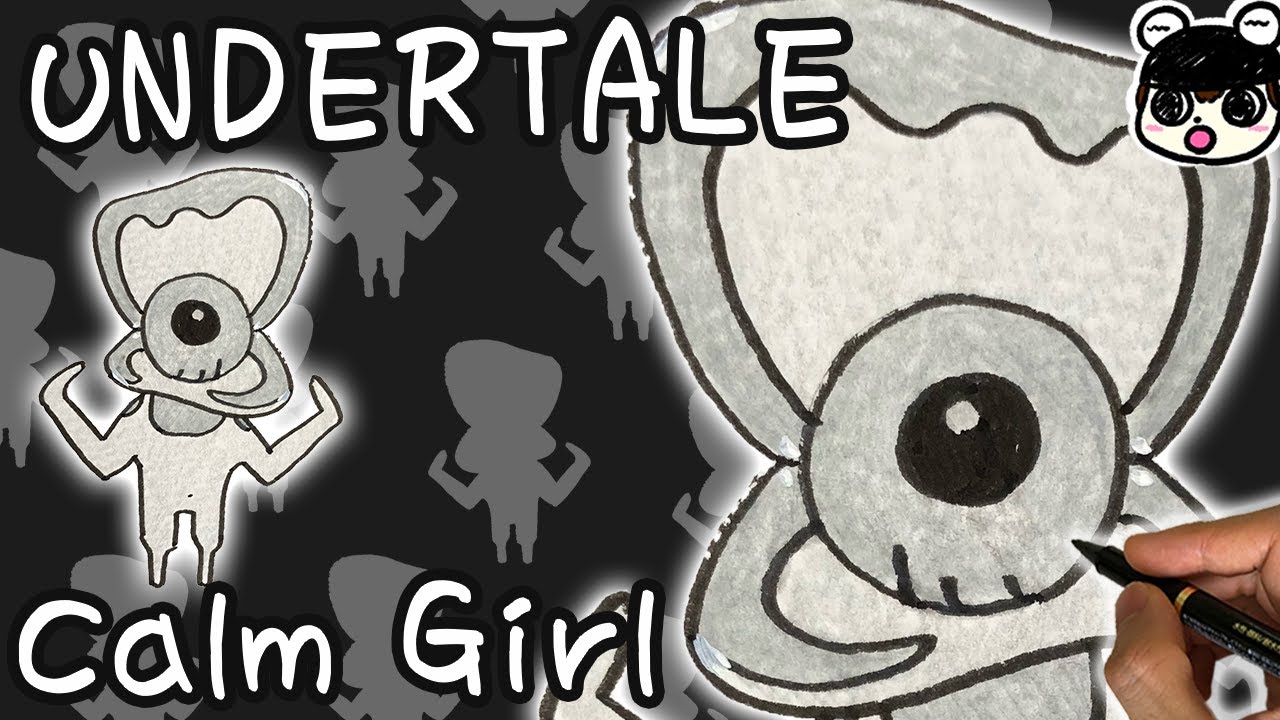 【UNDERTALE】How to draw Clam Girl (Goner Clam) step by step YouTube