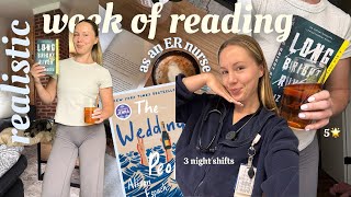 Information how much i read in a week as a full time nurse 📖🩺🌟🕺🏼 *very realistic* Guide
