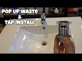 How to install a pop up waste and tap diy