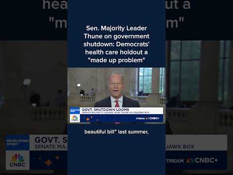 Sen. John Thune on government shutdown: Democrats' health care holdout a 'made up problem' Episode cover