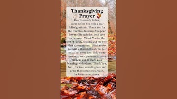Thumbnail of Grateful Heart - A Powerful Thanksgiving Prayer for Blessing #dailyprayer #prayer #pray #god