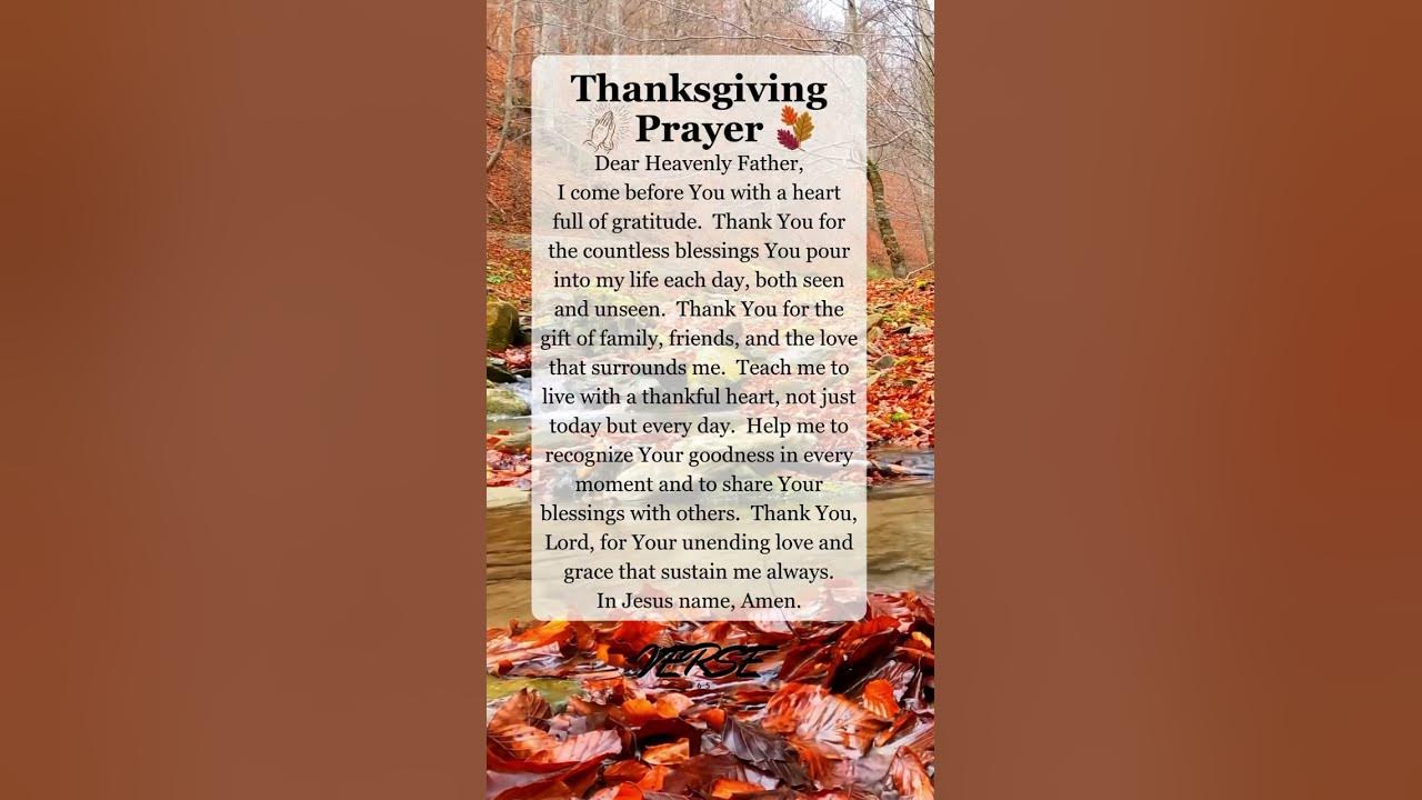 Grateful Heart - A Powerful Thanksgiving Prayer for Blessing #dailyprayer #prayer #pray #god