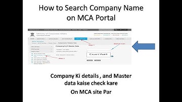 How to Check Company Master Data On MCA Portal. Company details