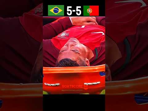Ronaldo injury Moment | Brazil Vs Portugal world cup final Imaginary 2026 | Penalty shootout #shorts