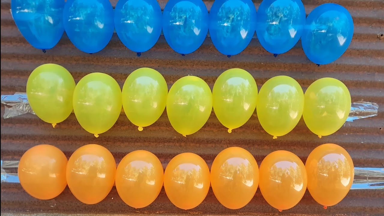  Balloon popping 💙💛🧡 