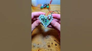 Sơ đồ nguyên lý mạch LED trái tim | #diyprojects #shorts #circuit #electronic