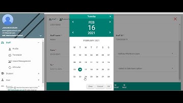 How to Create Staff Leave in NewgenEducationApp?