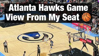 State Farm Arena Seat View Section 205  Atlanta Hawks  - Hawks v Grizzlies - Trae Young  & Ja Morant