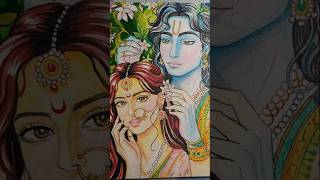 Trust The Creative Process❤️#art #trending #viral #drawing #shorts #ytshorts #radha #krishna#explore