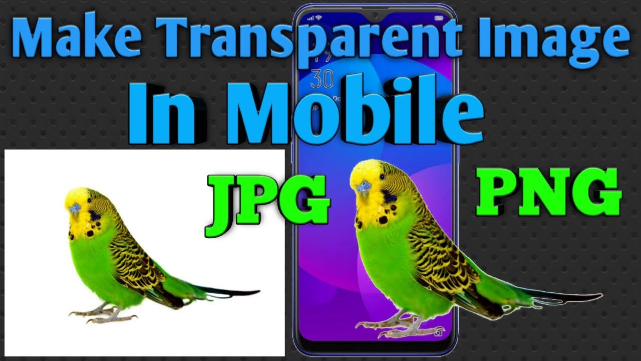 How To Make Transparent Image In Mobile (White Background) JPG To PNG