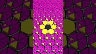 Satisfying Infinite Hexagon blender 3d animation Perfect Loop
