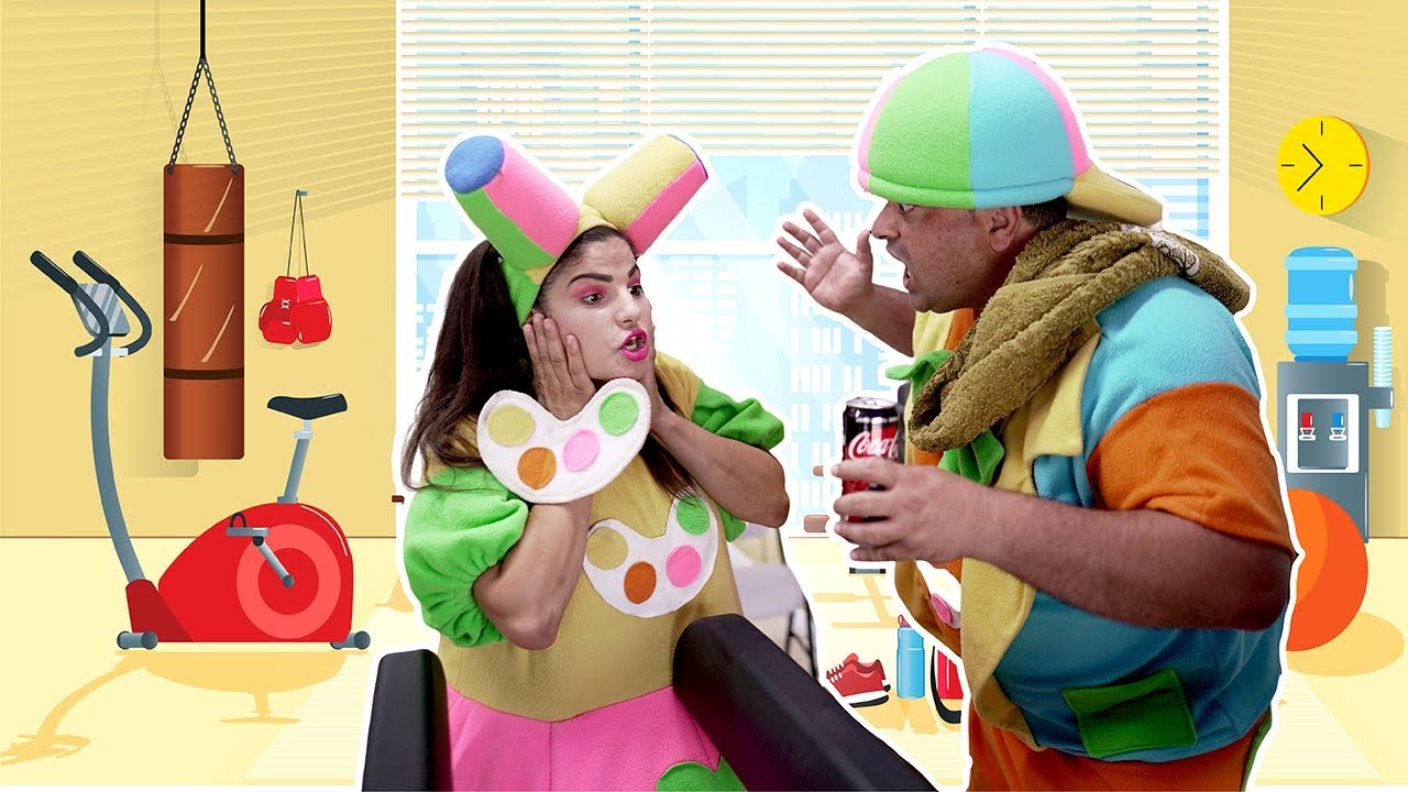 علوش و مروش - في مركز اللياقة البدنية   - aloush maroush