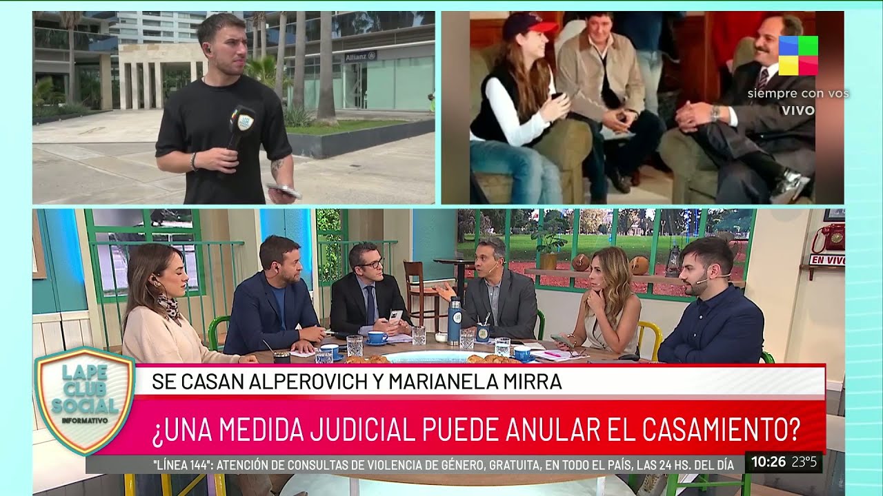 🔴POLÉMICA: SE CASAN JOSÉ ALPEROVICH Y MARIANELA MIRRA