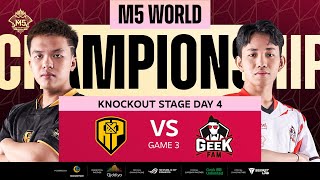 (FIL) M5 Knockouts Day 4 | APBR vs GEEK | Game 3