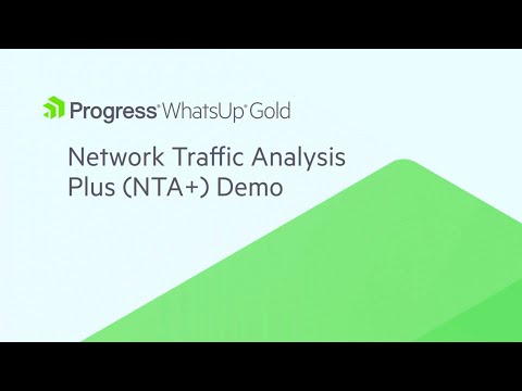WhatsUp Gold Network Traffic Analysis Plus (NTA+) Demo - video from WhatsUp Gold