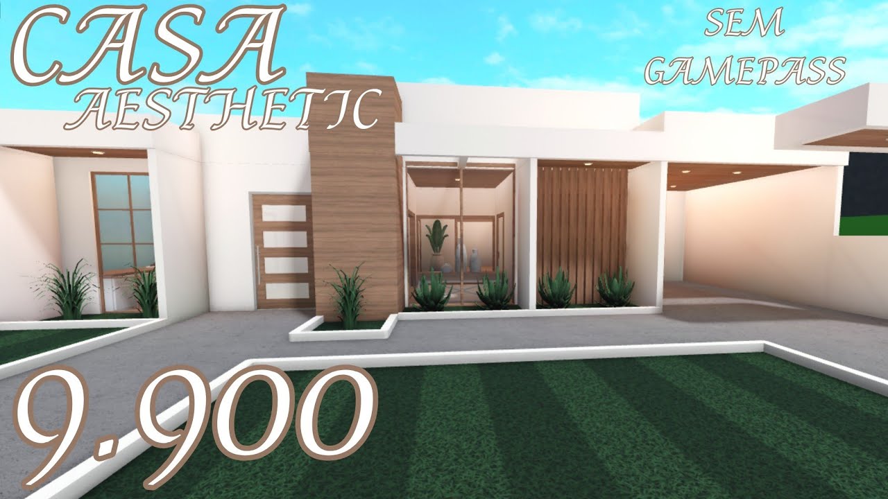 BLOXBURG - CASA MODERNA AESTHETIC *Speedbuild* - ROBLOX 