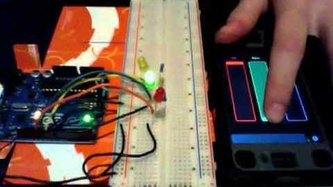 TouchOSC RGB Slider for LEDs with Arduino and Processing