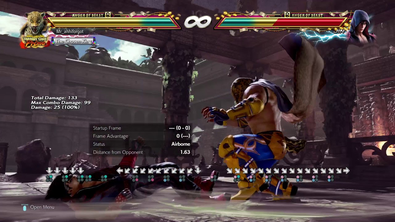 TEKKEN™7 King floor break combo