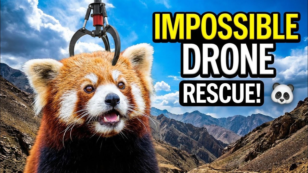 Red Panda Rescued The Drone Rescued the Red Panda 🐼 - YouTube