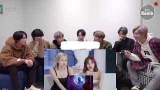 bts reaction "bp reaction pink venom"