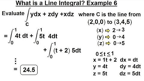 Calculus 3: Line Integrals (18 of 44) What is a Line Integral? [(y)dx+(z)dy+(x)dz] Example 6