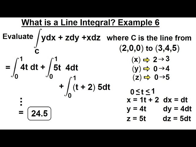 Calculus 3 Line Integrals 18 Of 44 What Is A Line Integral Y Dx Z Dy X Dz Example 6 Youtube