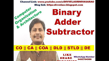 Binary Adder Subtractor || Binary Adder - Subtractor || 4 Bit Binary Adder Subtractor || CA || CO ||