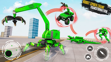 Spider Crane Robot Car Game : Crocodile Robot Game Epic Bolt Action Games Gameplay #1 New Robot Game