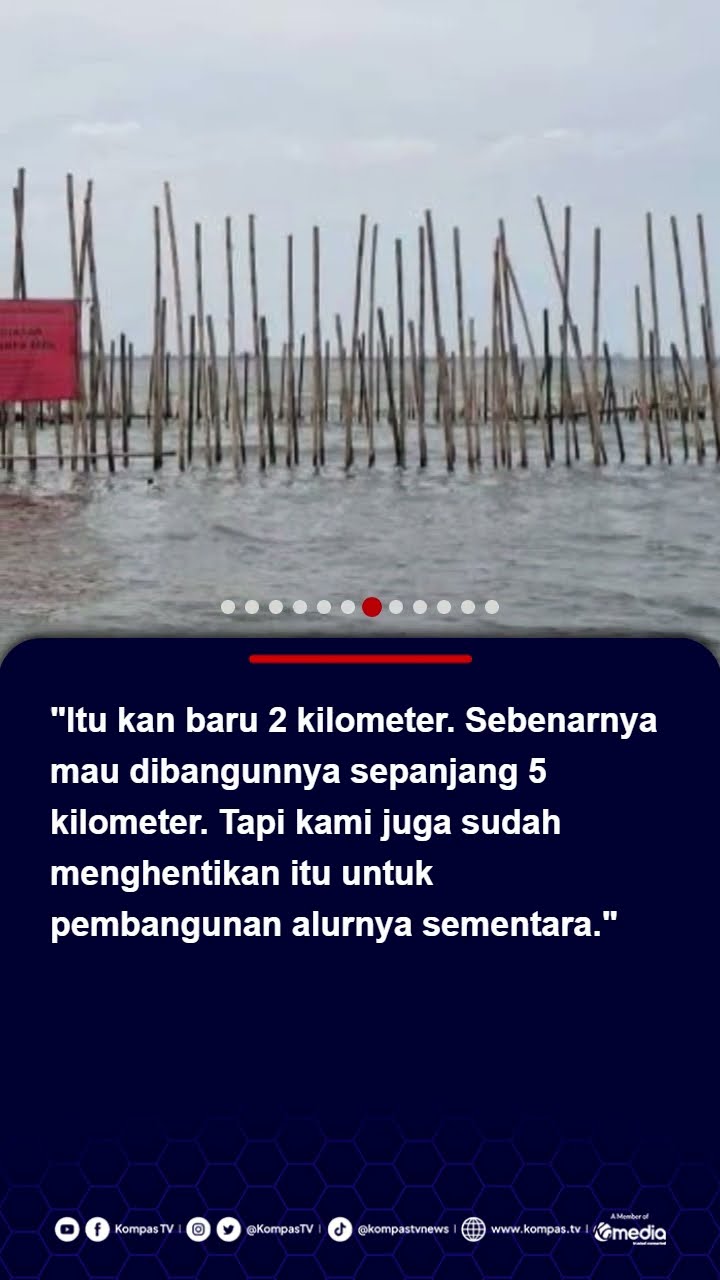 Pagar Laut Misterius di Bekasi Ternyata Proyek Pemprov Jawa Barat dengan Swasta #pagarlaut #bekasi