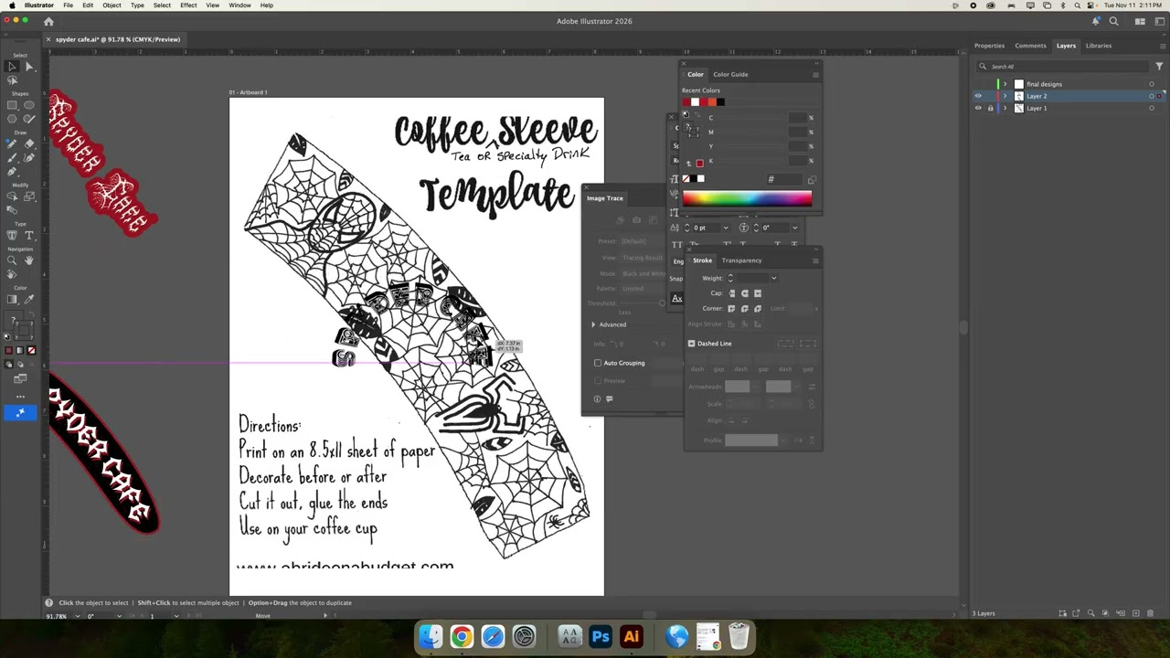 coffee label readability