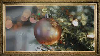 3 Hours of Framed TV Christmas Ambiance | Oil Painted Ornament Glow & Soft Holiday Lights screenshot 5