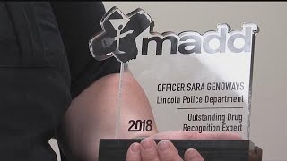 LPD Drug Recognition Officer received award