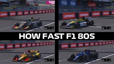 HOW FAST F1 80S? F1 VS F2 VS INDYCAR VS SUPER FORMULA SUZUKA Assetto Corsa