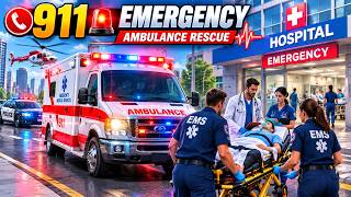 911 Emergency Ambulance Rescue 🚨 Patient Hospital Transport | Ambulance Simulator Gameplay screenshot 1